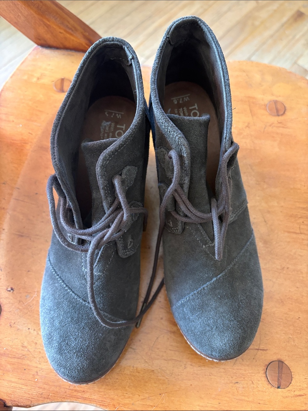TOMS Ankle Boots in Dark Gray